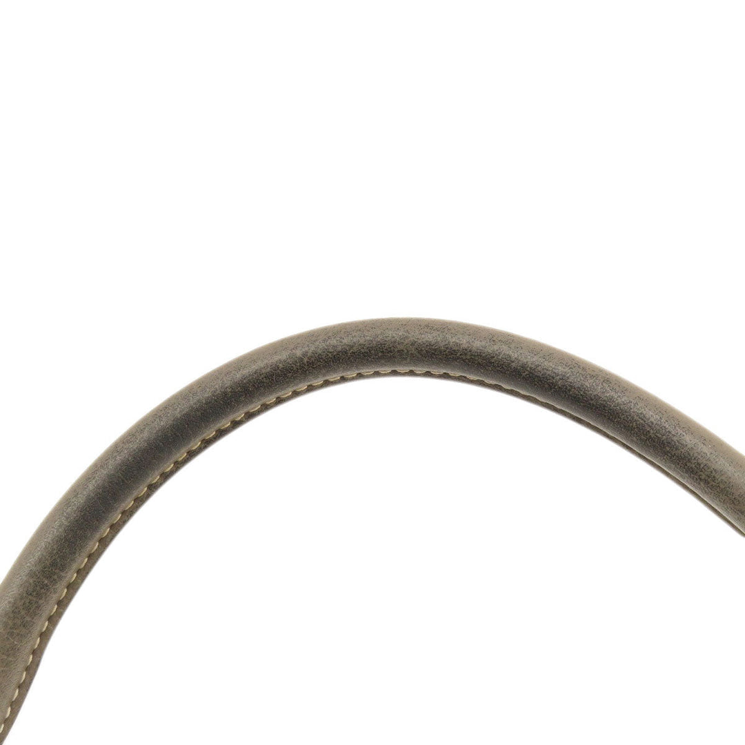 CELINE Tote Bag leather Brown Trapeze 2WAY Women Used Authentic