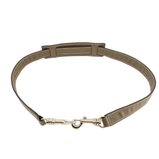 CELINE Tote Bag leather Brown Trapeze 2WAY Women Used Authentic