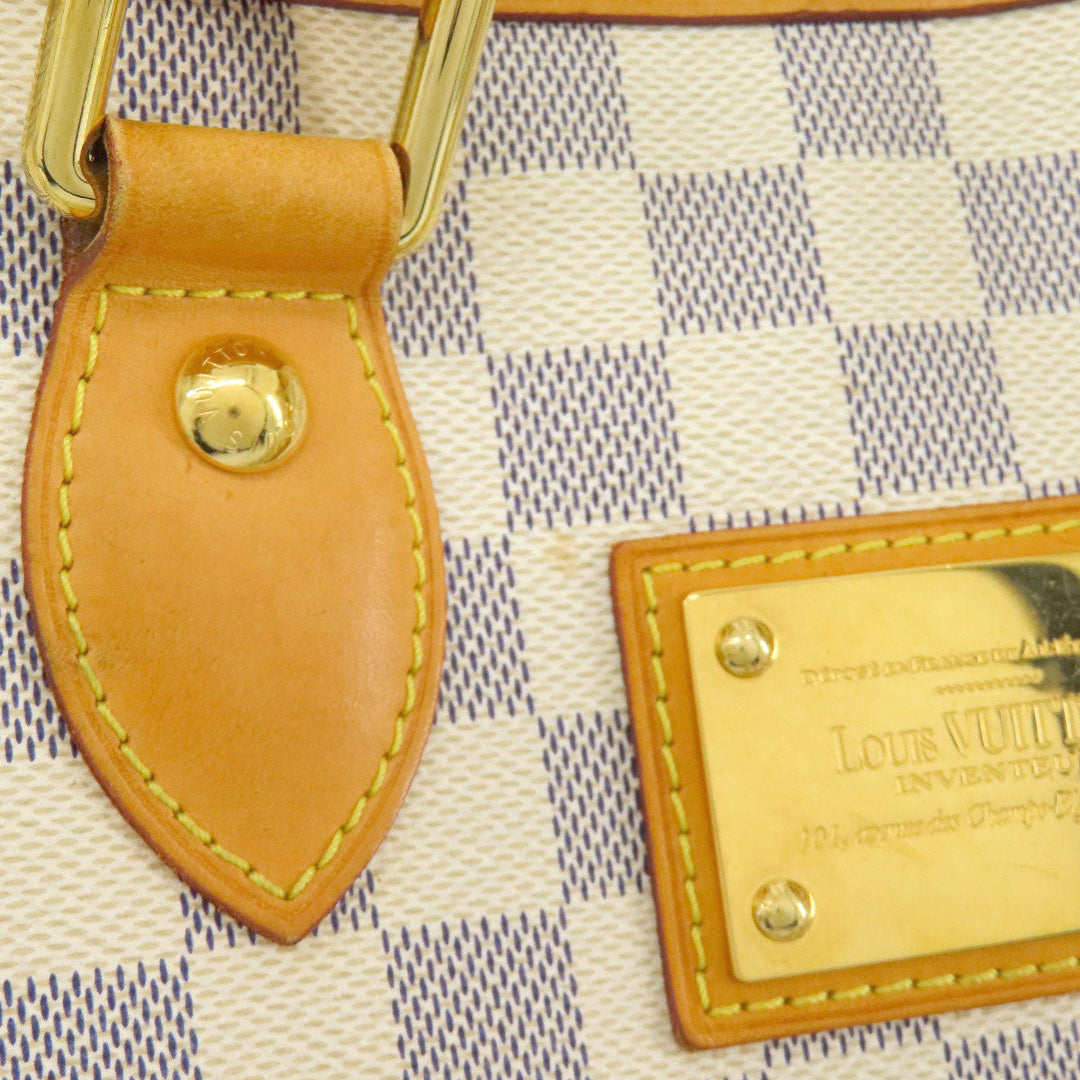 LOUIS VUITTON Tote Bag N51207 Damier canvas white Hamstead PM Damier Azur Women Used Authentic