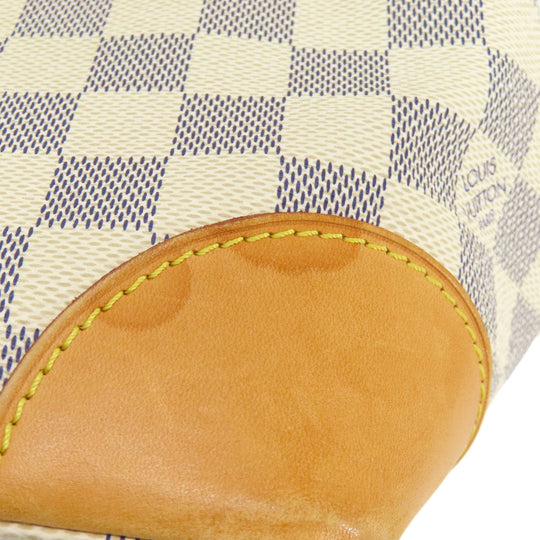 LOUIS VUITTON Tote Bag N51207 Damier canvas white Hamstead PM Damier Azur Women Used Authentic