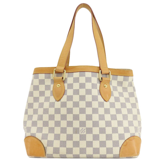 LOUIS VUITTON Tote Bag N51207 Damier canvas white Hamstead PM Damier Azur Women Used Authentic