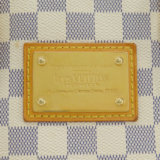 LOUIS VUITTON Tote Bag N51207 Damier canvas white Hamstead PM Damier Azur Women Used Authentic