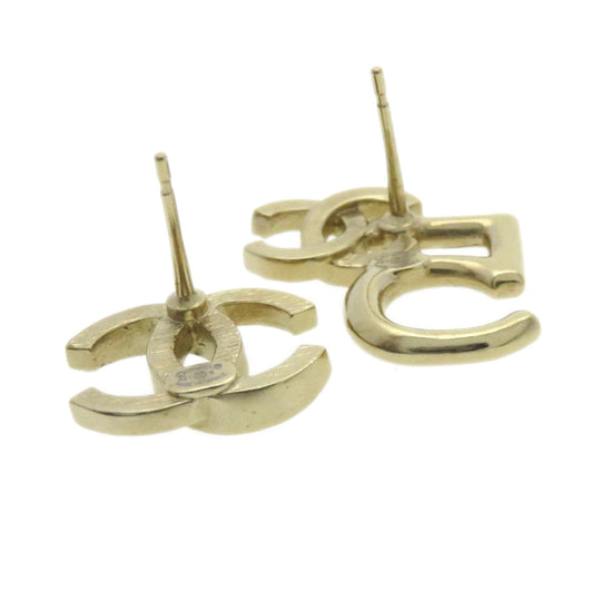 CHANEL Pierce metallic gold COCO Mark 5 Women Used Authentic
