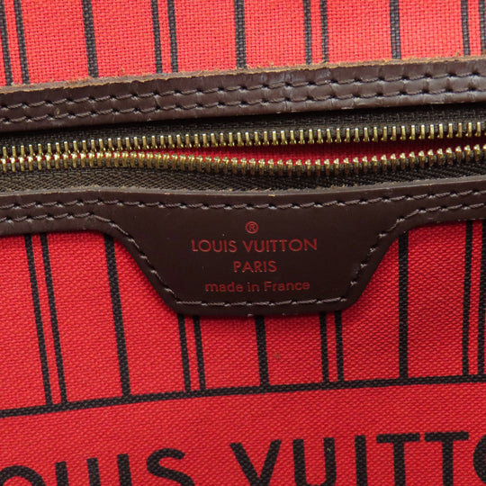 LOUIS VUITTON Tote Bag N41358 Damier canvas Brown Neverfull MM Damier Ebene