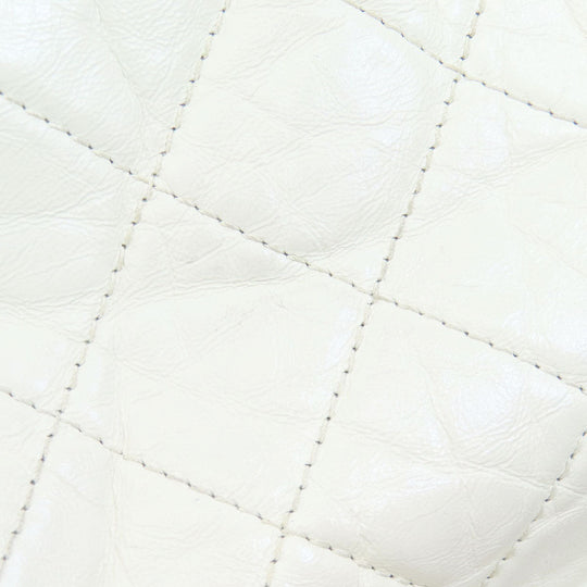CHANEL Shoulder Bag Calfskin white ChainShoulder Gabriel Gold Metal Silver Metal