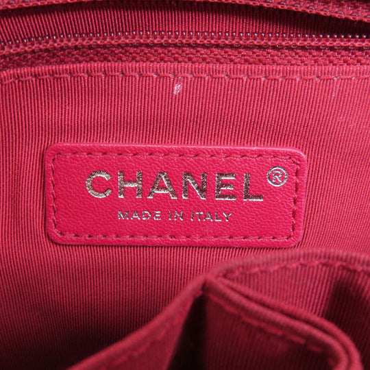 CHANEL Shoulder Bag Calfskin white ChainShoulder Gabriel Gold Metal Silver Metal