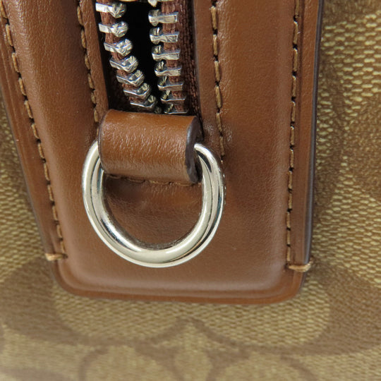 COACH Handbag F73119 PVC Brown Signature 2WAY