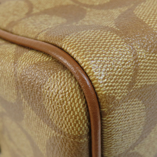 COACH Handbag F73119 PVC Brown Signature 2WAY