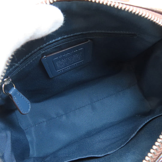 COACH Handbag F73119 PVC Brown Signature 2WAY