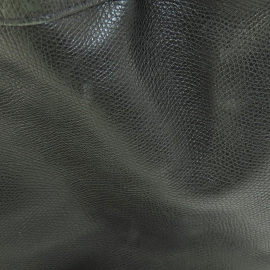 MCM Shoulder Bag leather black MCM logo Women Used Authentic