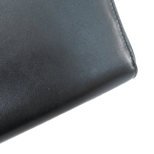 GUCCI Long Wallet Purse 597677 leather black Embryoidery Women(Unisex) Used Authentic
