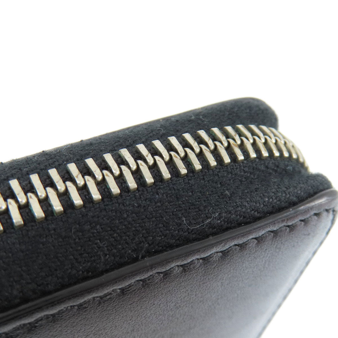 GUCCI Long Wallet Purse 597677 leather black Embryoidery Women(Unisex) Used Authentic