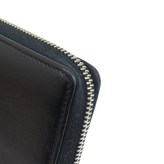 GUCCI Long Wallet Purse 597677 leather black Embryoidery Women(Unisex) Used Authentic