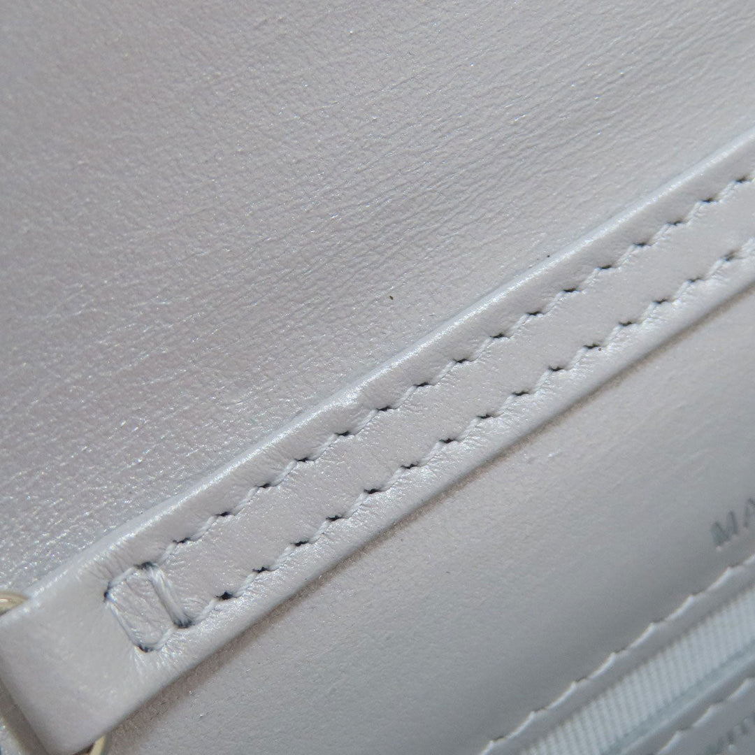 CHANEL Shoulder Bag lambskin Silver Mini ChainShoulder Star Motif Matelasse SilverMetal Women Used Authentic