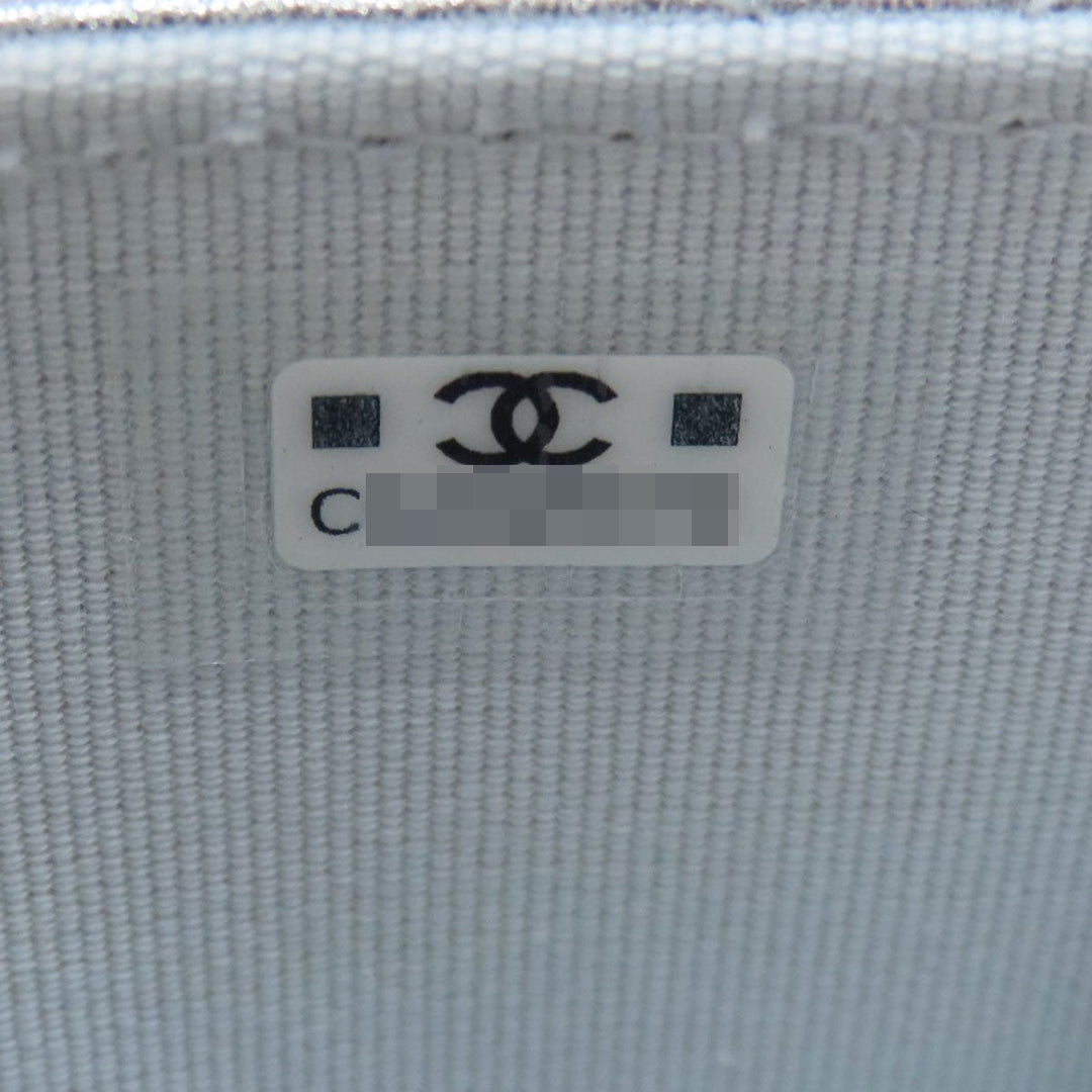 CHANEL Shoulder Bag lambskin Silver Mini ChainShoulder Star Motif Matelasse SilverMetal Women Used Authentic