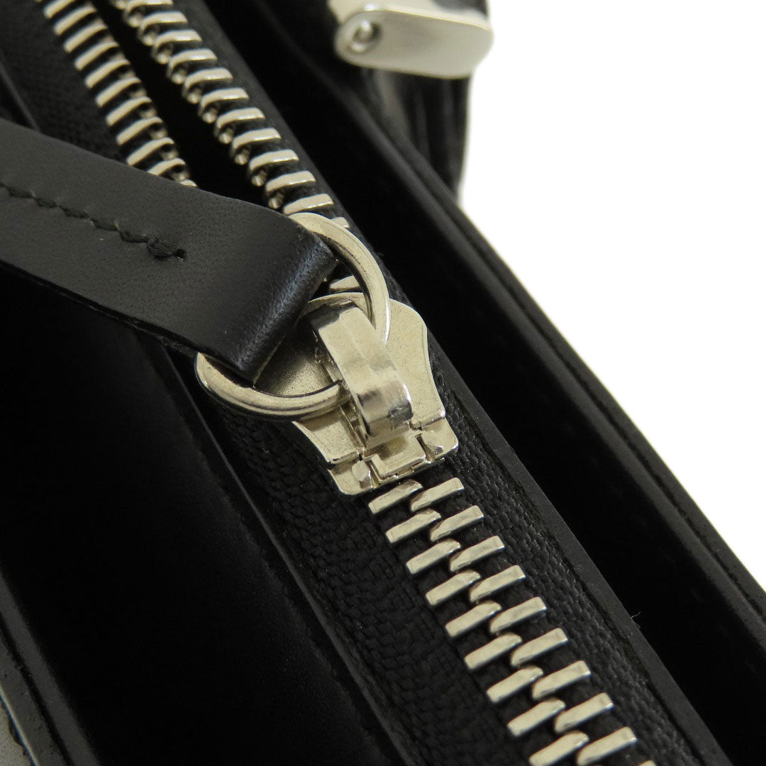 BURBERRY Handbag leather black logoMetal Women Used Authentic