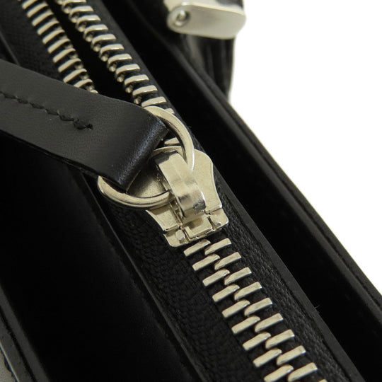 BURBERRY Handbag leather black logoMetal Women Used Authentic