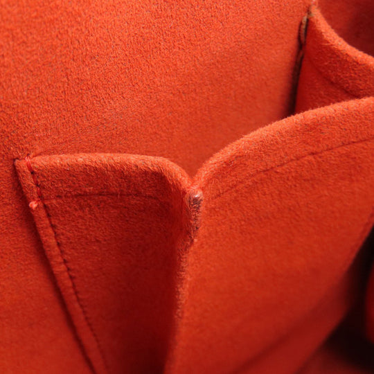 LOUIS VUITTON Tote Bag N51128 Damier canvas Brown Uzes Damier Ebene Women Used Authentic