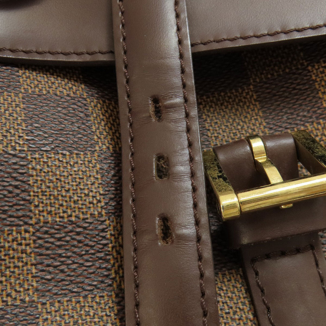 LOUIS VUITTON Tote Bag N51128 Damier canvas Brown Uzes Damier Ebene Women Used Authentic