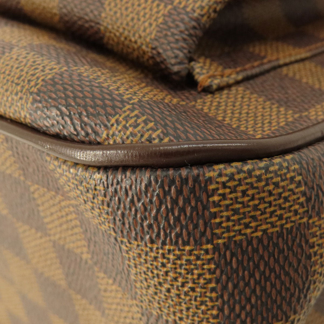 LOUIS VUITTON Tote Bag N51128 Damier canvas Brown Uzes Damier Ebene Women Used Authentic