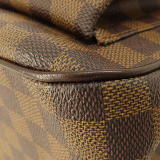 LOUIS VUITTON Tote Bag N51128 Damier canvas Brown Uzes Damier Ebene Women Used Authentic