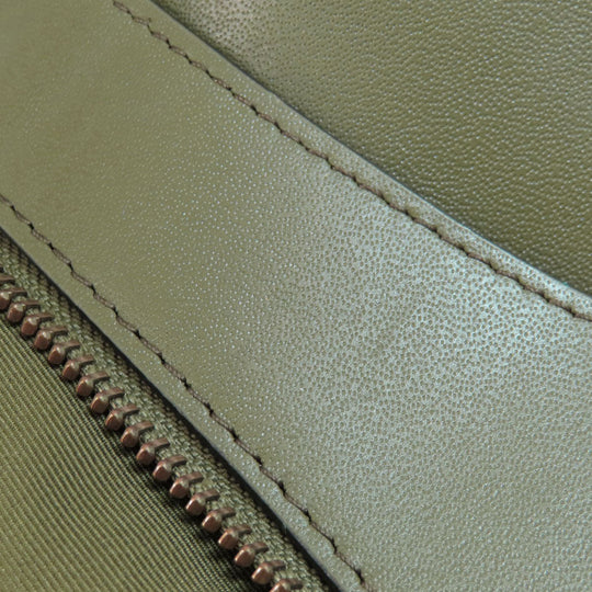 COACH Tote Bag F35359 leather green logoMetal Women Used Authentic