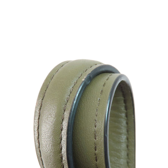 COACH Tote Bag F35359 leather green logoMetal Women Used Authentic