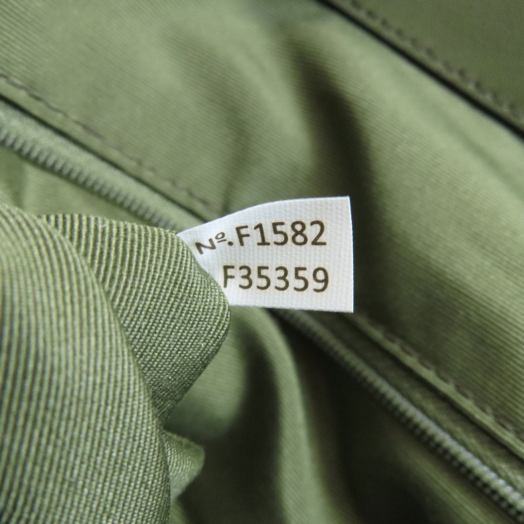 COACH Tote Bag F35359 leather green logoMetal Women Used Authentic