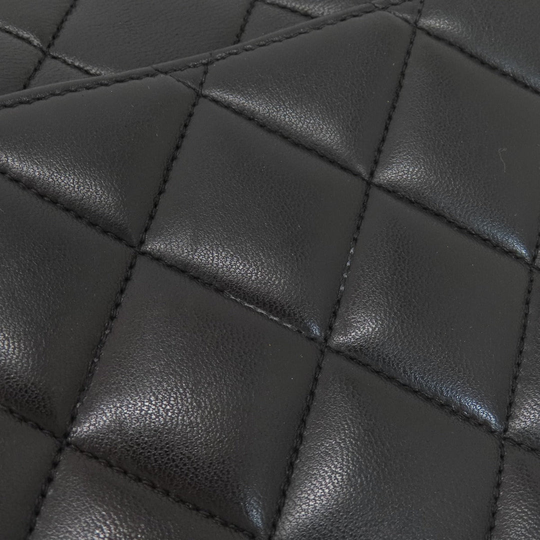 CHANEL Shoulder Bag lambskin black Matrasse COCO Mark