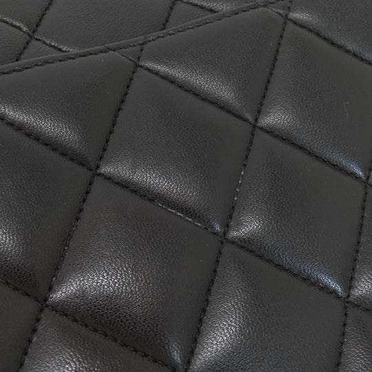 CHANEL Shoulder Bag lambskin black Matrasse COCO Mark