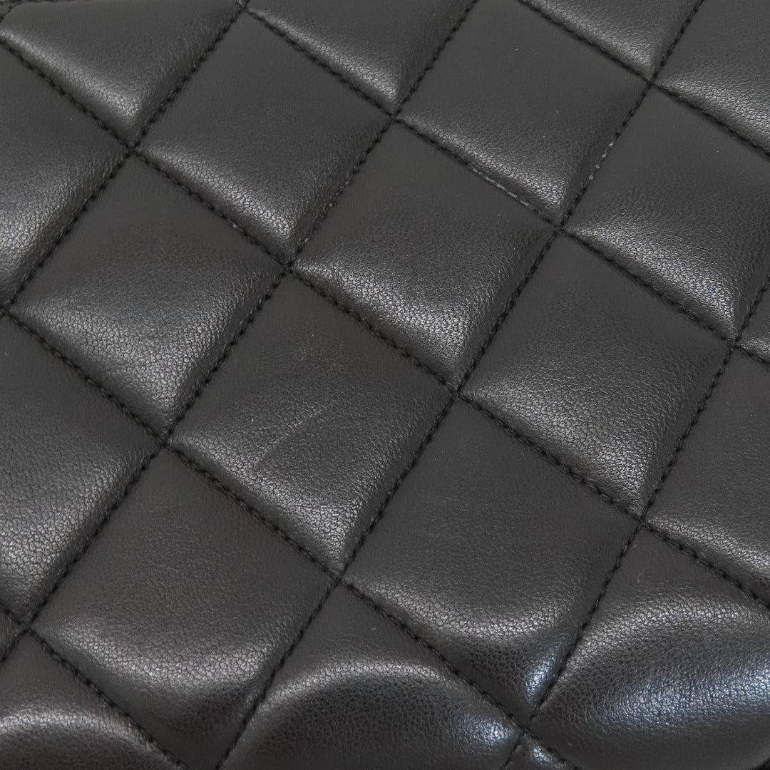 CHANEL Shoulder Bag lambskin black Matrasse COCO Mark