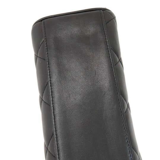 CHANEL Shoulder Bag lambskin black Matrasse COCO Mark