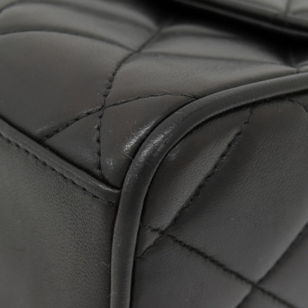 CHANEL Shoulder Bag lambskin black Matrasse COCO Mark