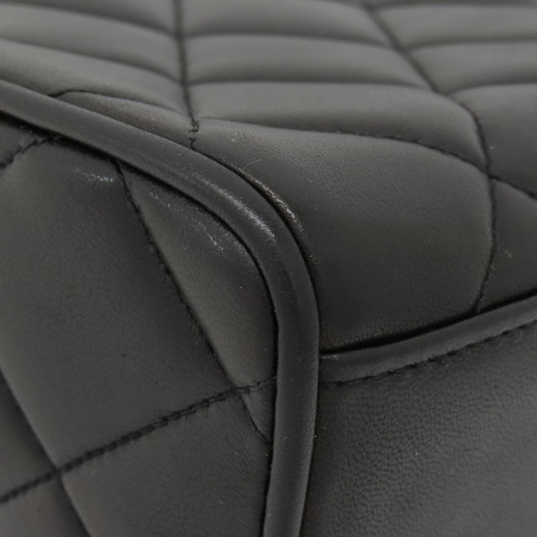 CHANEL Shoulder Bag lambskin black Matrasse COCO Mark