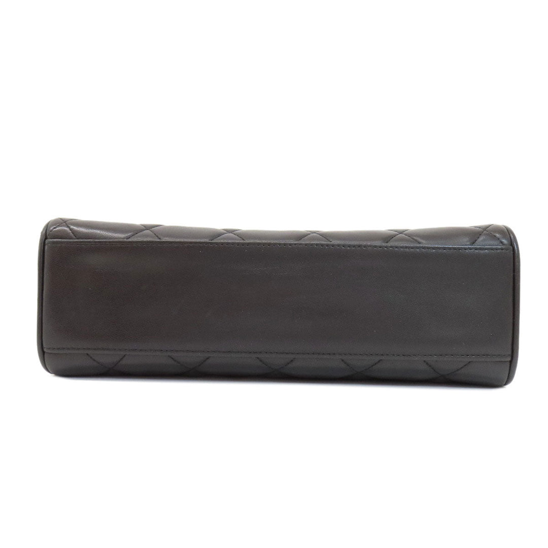 CHANEL Shoulder Bag lambskin black Matrasse COCO Mark