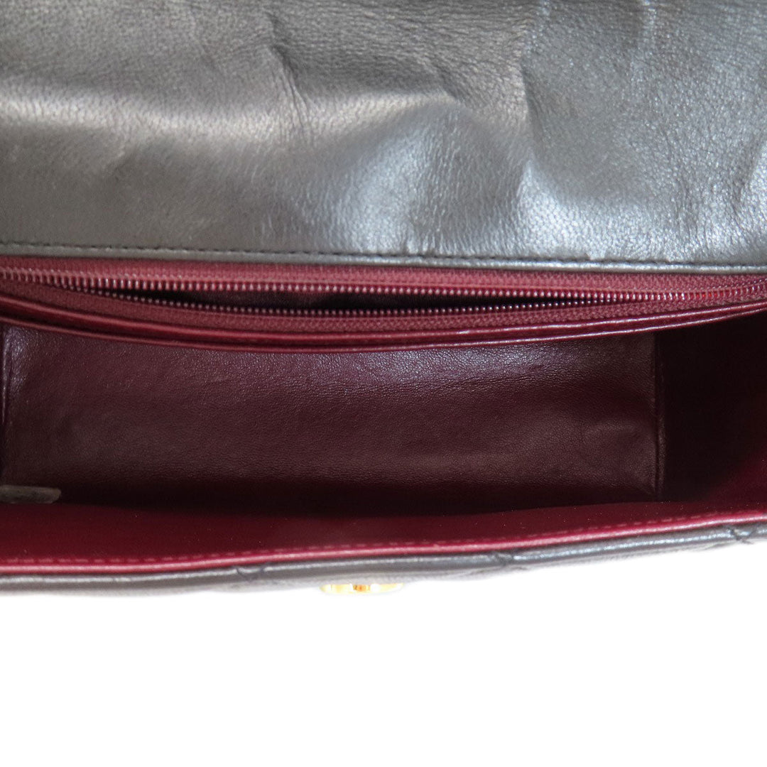 CHANEL Shoulder Bag lambskin black Matrasse COCO Mark