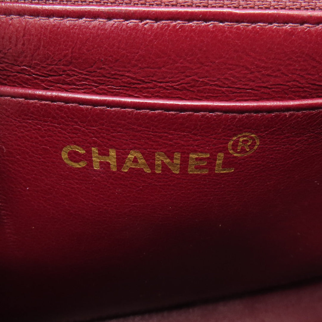 CHANEL Shoulder Bag lambskin black Matrasse COCO Mark