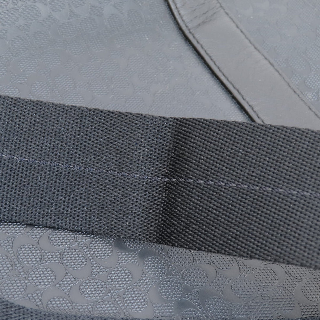 COACH Business bag F70766 PVC black Briefcase Signature mens Used Authentic