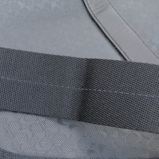 COACH Business bag F70766 PVC black Briefcase Signature mens Used Authentic