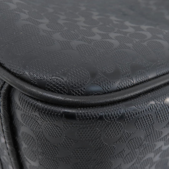 COACH Business bag F70766 PVC black Briefcase Signature mens Used Authentic