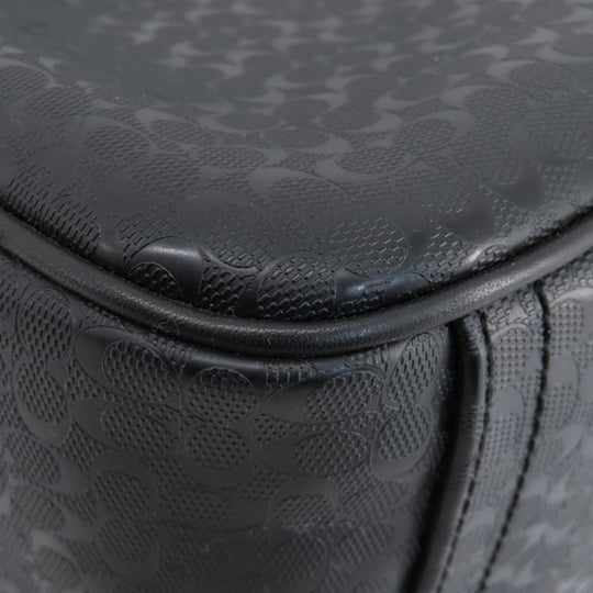 COACH Business bag F70766 PVC black Briefcase Signature mens Used Authentic