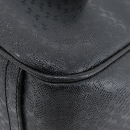 COACH Business bag F70766 PVC black Briefcase Signature mens Used Authentic