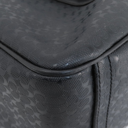 COACH Business bag F70766 PVC black Briefcase Signature mens Used Authentic