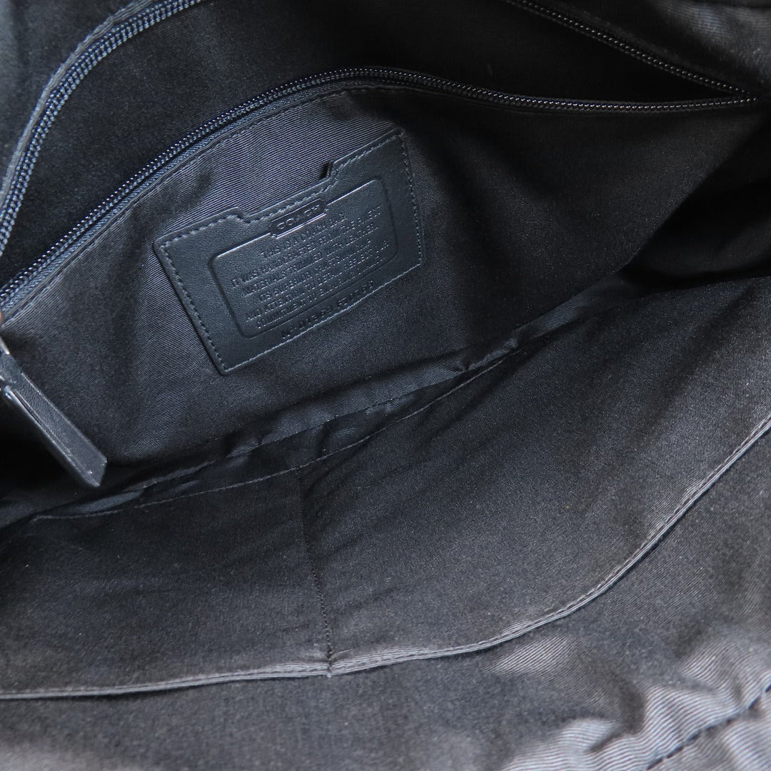 COACH Business bag F70766 PVC black Briefcase Signature mens Used Authentic