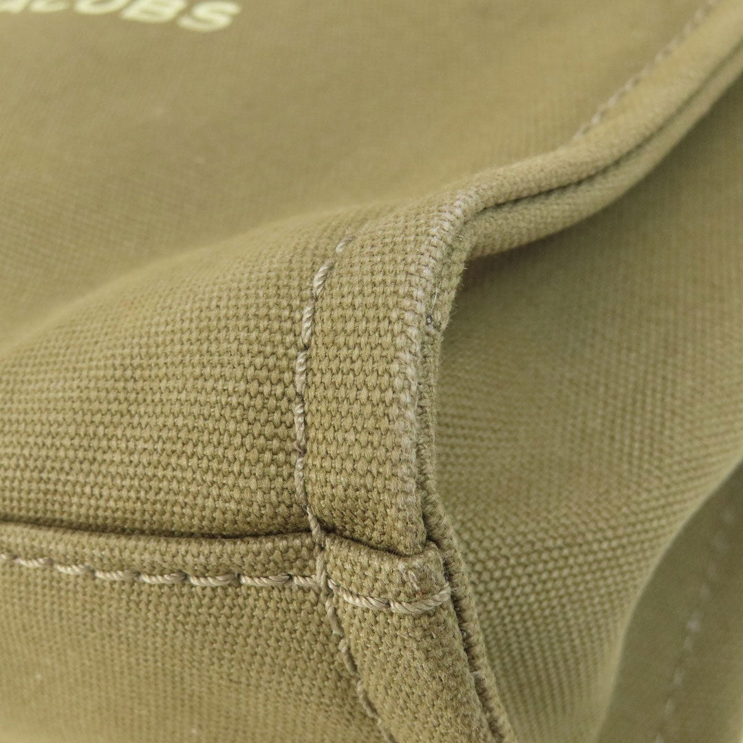 MARC JACOBS Shoulder Bag canvas green The Book Bag Women Used Authentic