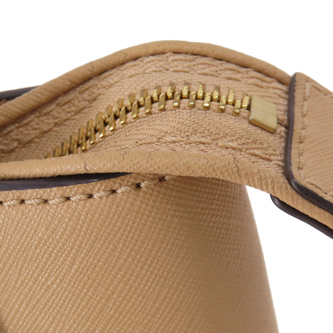 MICHAEL KORS Handbag leather beige 2WAY Women Used Authentic