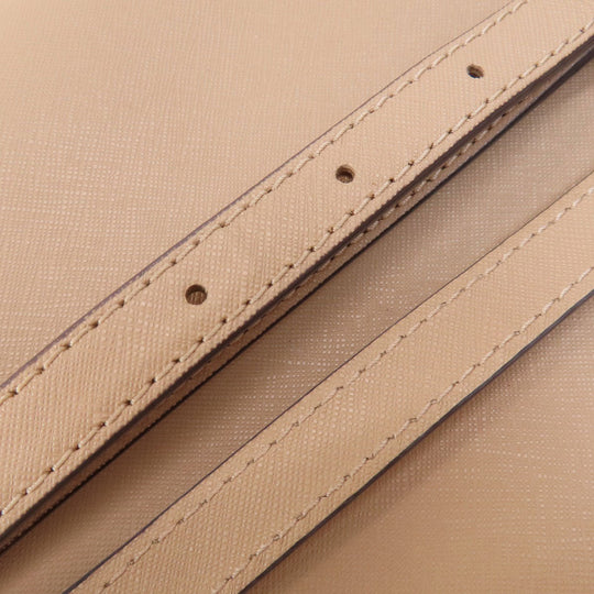 MICHAEL KORS Handbag leather beige 2WAY Women Used Authentic