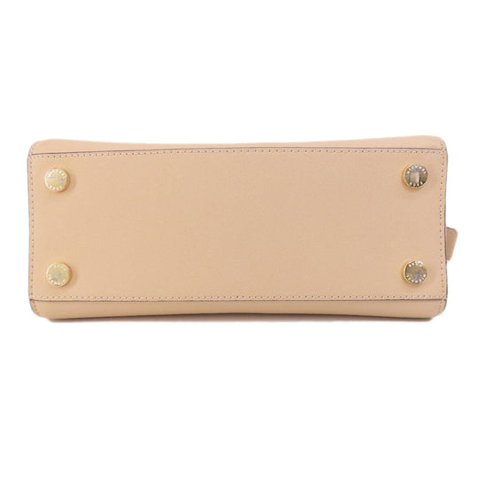 MICHAEL KORS Handbag leather beige 2WAY Women Used Authentic