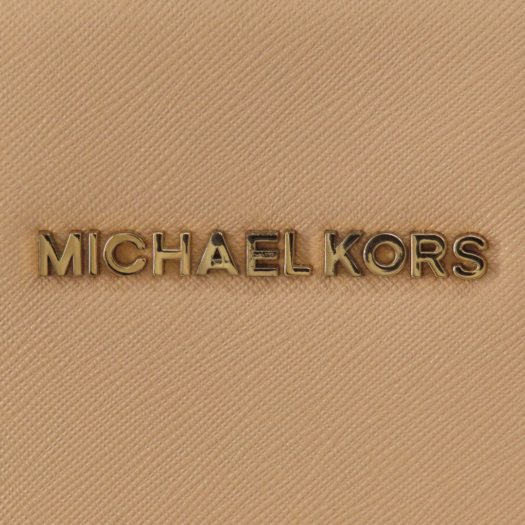 MICHAEL KORS Handbag leather beige 2WAY Women Used Authentic