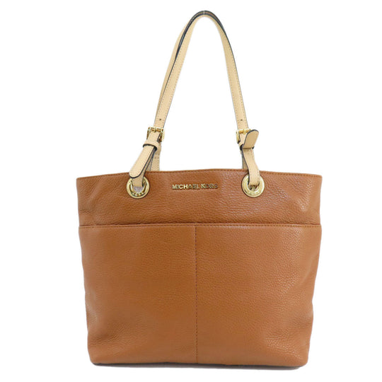 MICHAEL KORS Handbag leather Brown logo Women Used Authentic